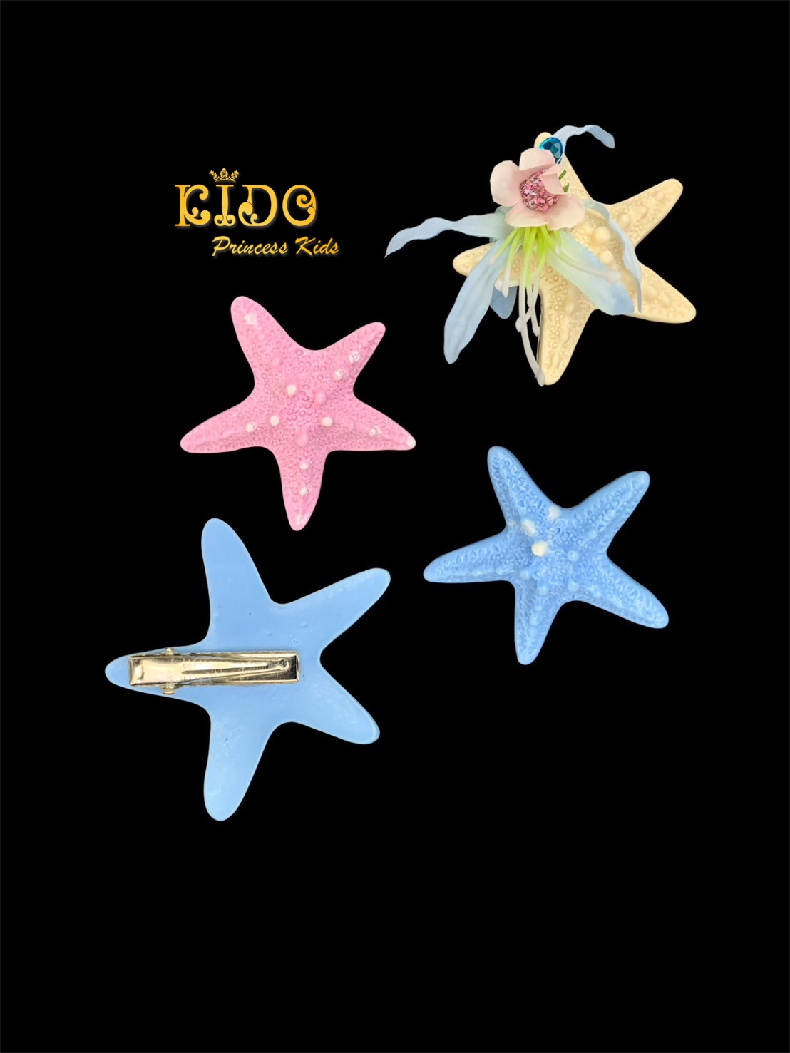 กิ๊บติดผม(หน้าร้านอยู่รัชดา)KF731 สีฟ้า ชมพู สีรุ้ง มงกุฎเด็ก ประดับผม
