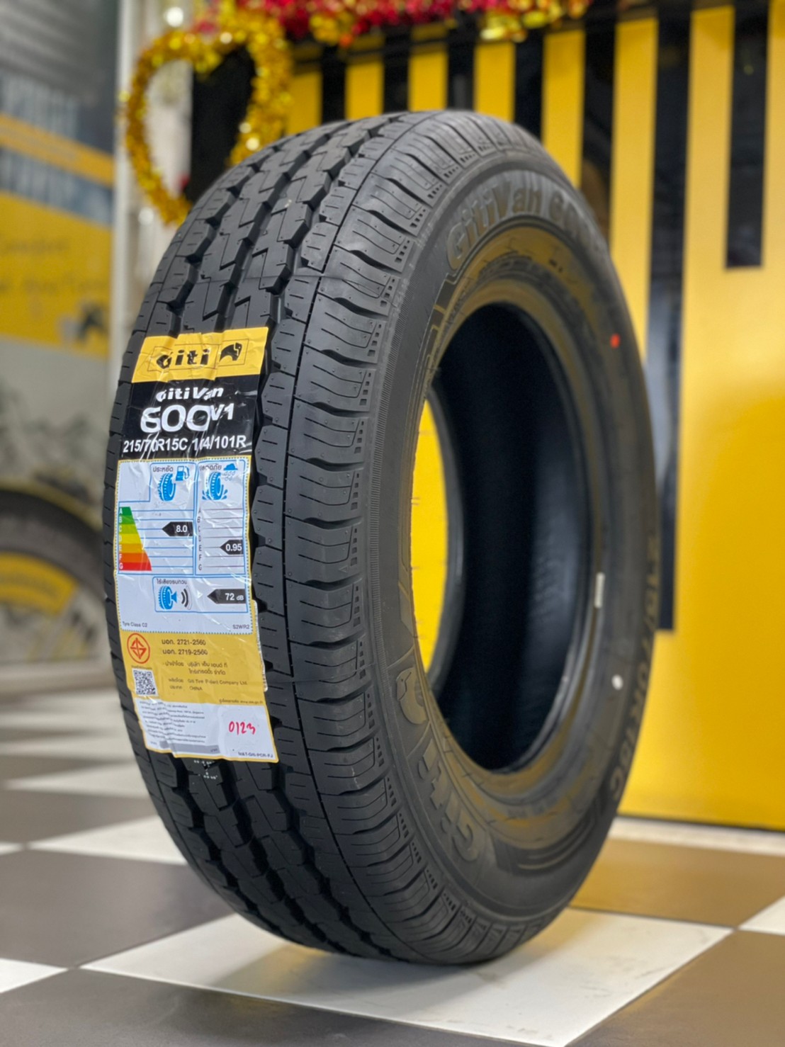 Giti Van600 215/70/R15 ยางกระบะ บรรทุก ยางใหม่ปี2023 ราคาโปรโมชั่นพิเศษ พร้อมติดตั้งฟรี