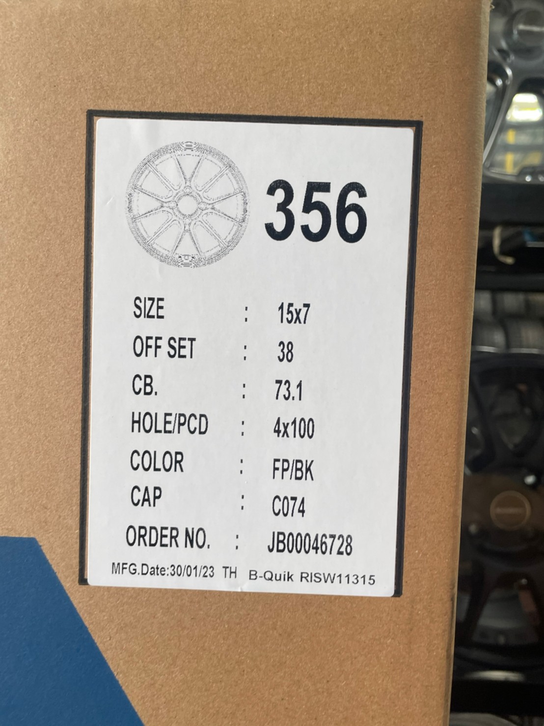 ล้อแม็กซ์ใหม่ขอบ15 SSW356 15x7 ET38 4x100 สีเทากันขอบหน้าเงา สวยหรู