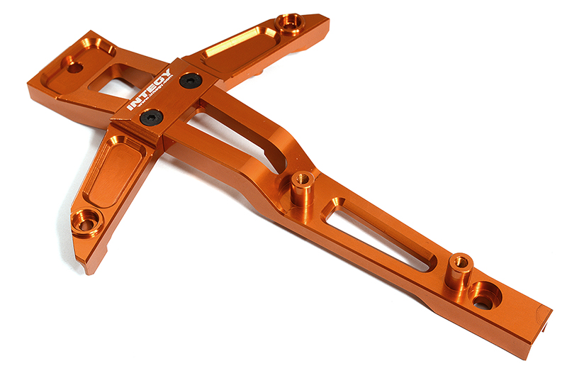 INT-C30182ORANGE Billet Machined Front Chassis Brace for Traxxas 1/10 Maxx Truck 4S