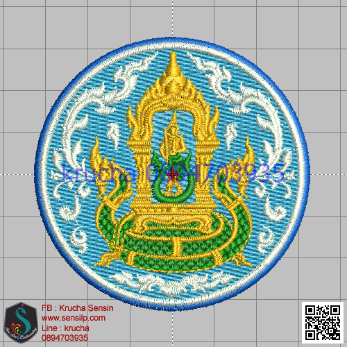 ไฟล์บล็อคปัก กรมชลประทาน 1 (ทึบหลายสี)