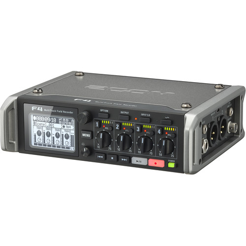 Zoom F4 Multitrack Field Recorder with Timecode - 6 Inputs / 8 Tracks