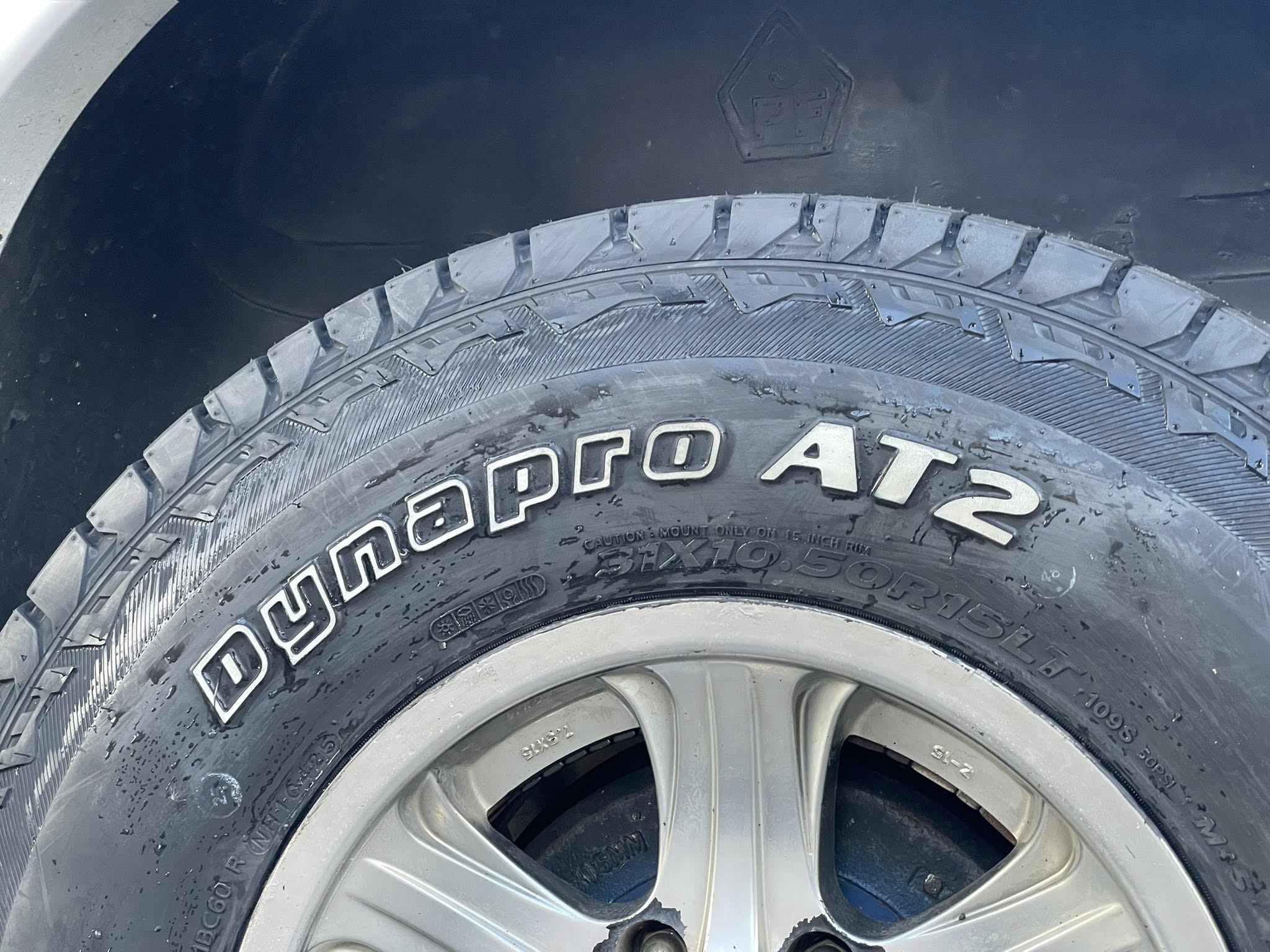 🛞❤️ #FORD_RANGER 🚘เปลี่ยนยาง 🛞🐘#HANKOOK_AT2_31X10.5R15