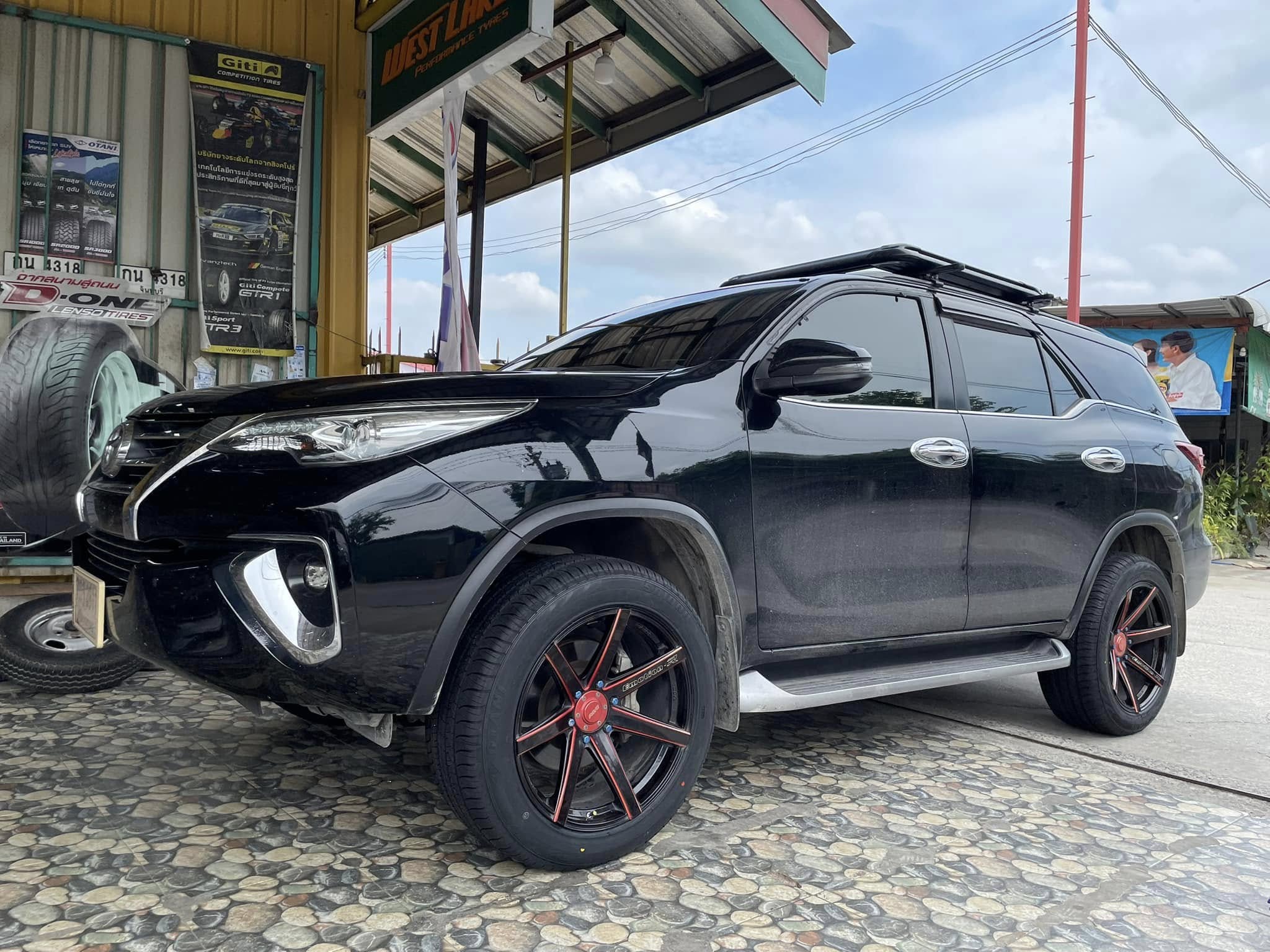 🚘 #TOYOTA_FORTUNER🛞 #เปลี่ยนยาง #OTANI #SA1000 265/50R20 #บริการตั้งศูนย์ล้อ🛞