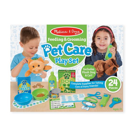 รุ่น 8551 ชุดดูแลสัตว์เลี้ยง 24 ชิ้น Melissa & Doug Feeding & Grooming Pet Care Play Set