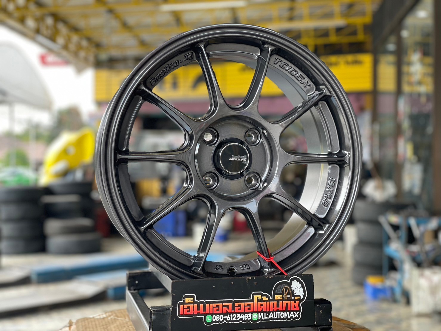 #ล้อแม็กซ์ใหม่ #ล้อแม็กซ์ขอบ15 #ล้อซิ่ง #TC105 #ล้อลายซิ่ง #ล้อขอบ15 กว้าง7 ออฟ35 4รู100 สีDark Gun