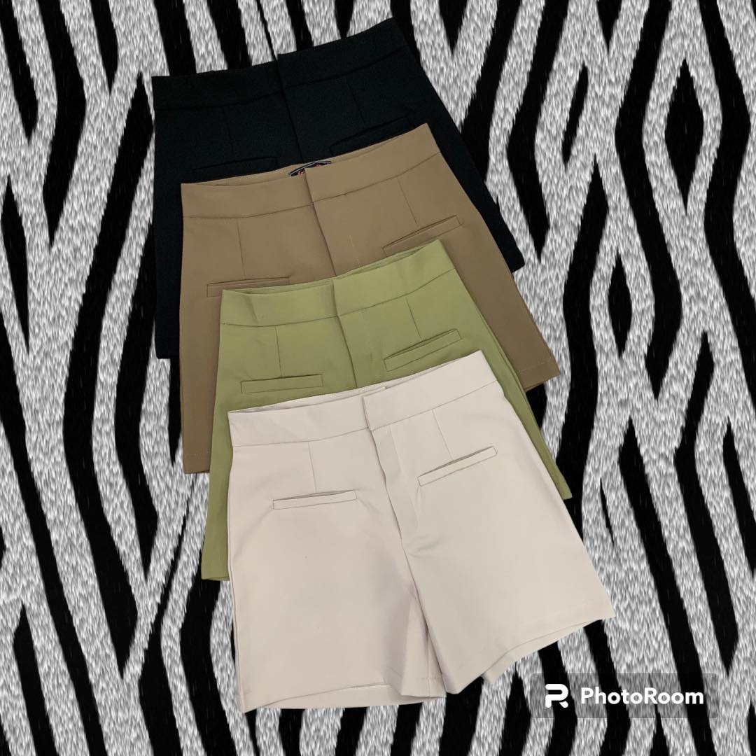 กางเกงขาสั้น กระเป๋าเจาะหน้า ผ้าไอด้า นิ่ม ยืด ใส่สบาย