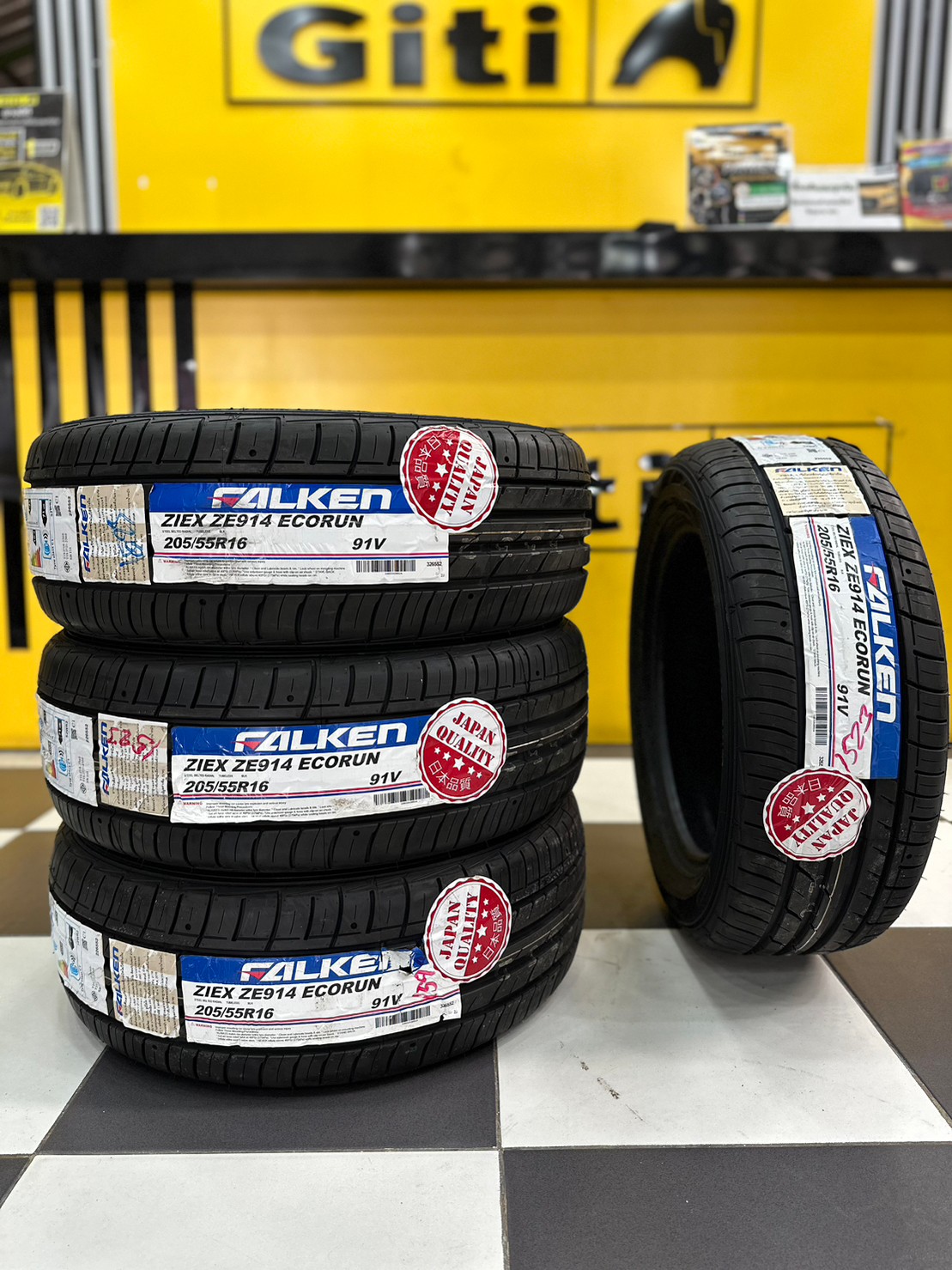 ยางใหม่ Falken ZE914 205/55R16 ยางใหม่ปี2023