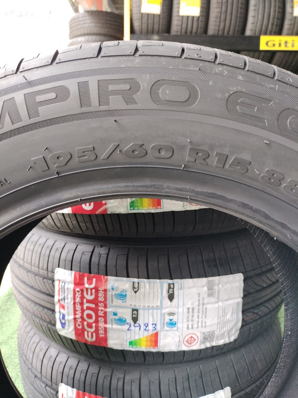 #GT Radial Champiro Ecotec 195/60R15 ยางใหม่ปี2023 ราคาโปรโมชั่น(4เส้น)