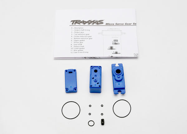2081 Servo case/ gaskets (for 2080 micro waterproof servo)