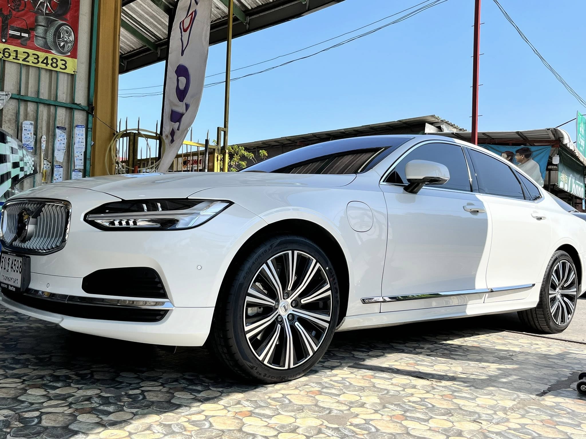 VOLVO_S90🚘เปลี่ยนยาง 🛞🐘#GITI_SportS2_255/40R19