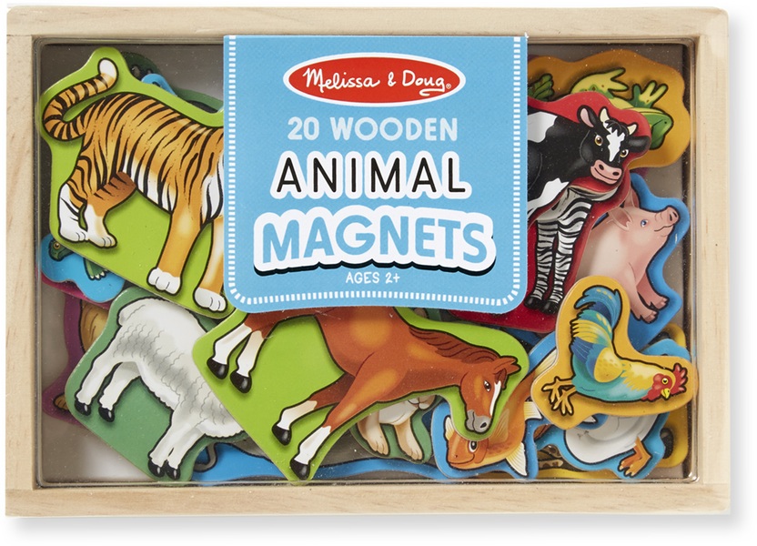 0475 Wooden Animal Magnets 20 Pcs