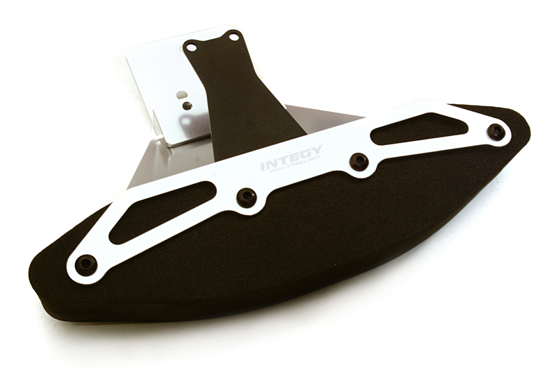 INT-C27103SILVER Alloy Front Bumper w/ Foam for Traxxas 1/10 Stampede 4X4