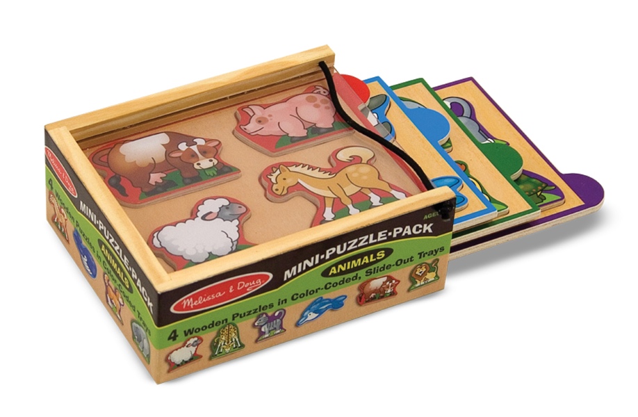 JBM107-4790 Mini Puzzle Pack - Animals Age: 2-5 Years