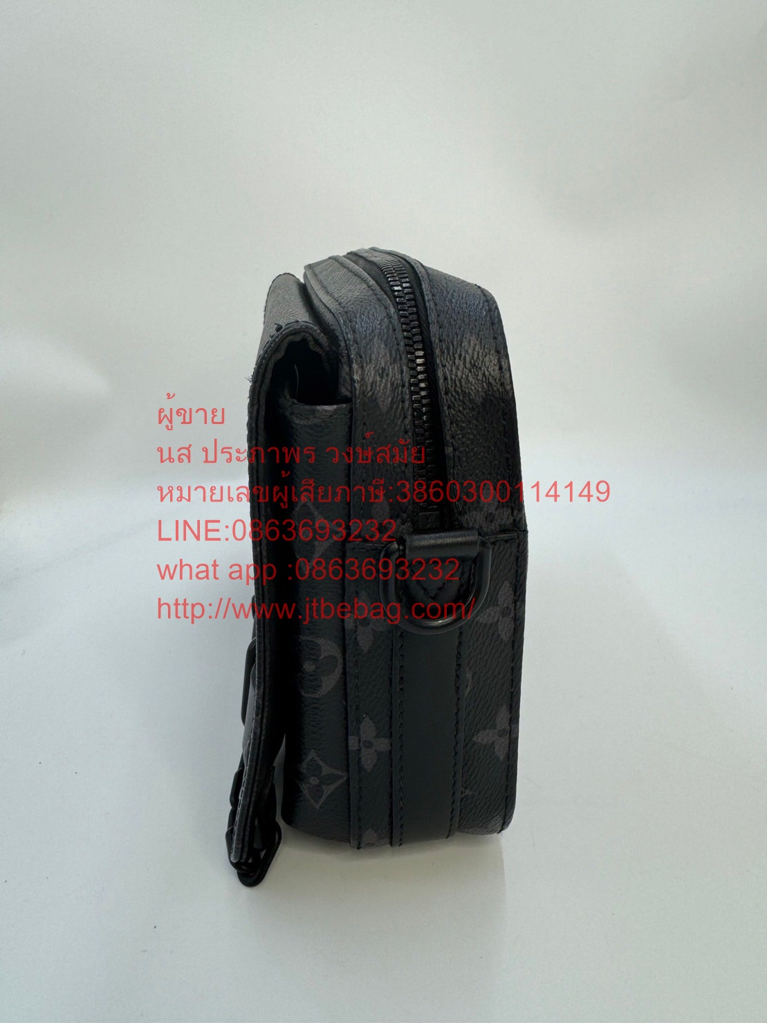 LV Steamer Monogram Elipse Messenger Bag Microchip มือสอง ของแท้