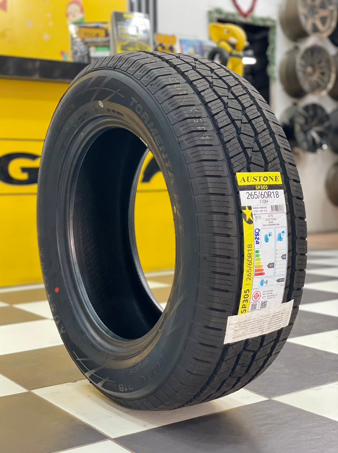 ยางใหม่Austone SP-305 265/60R18 ยางใหม่ปี2024 Made in Thailand