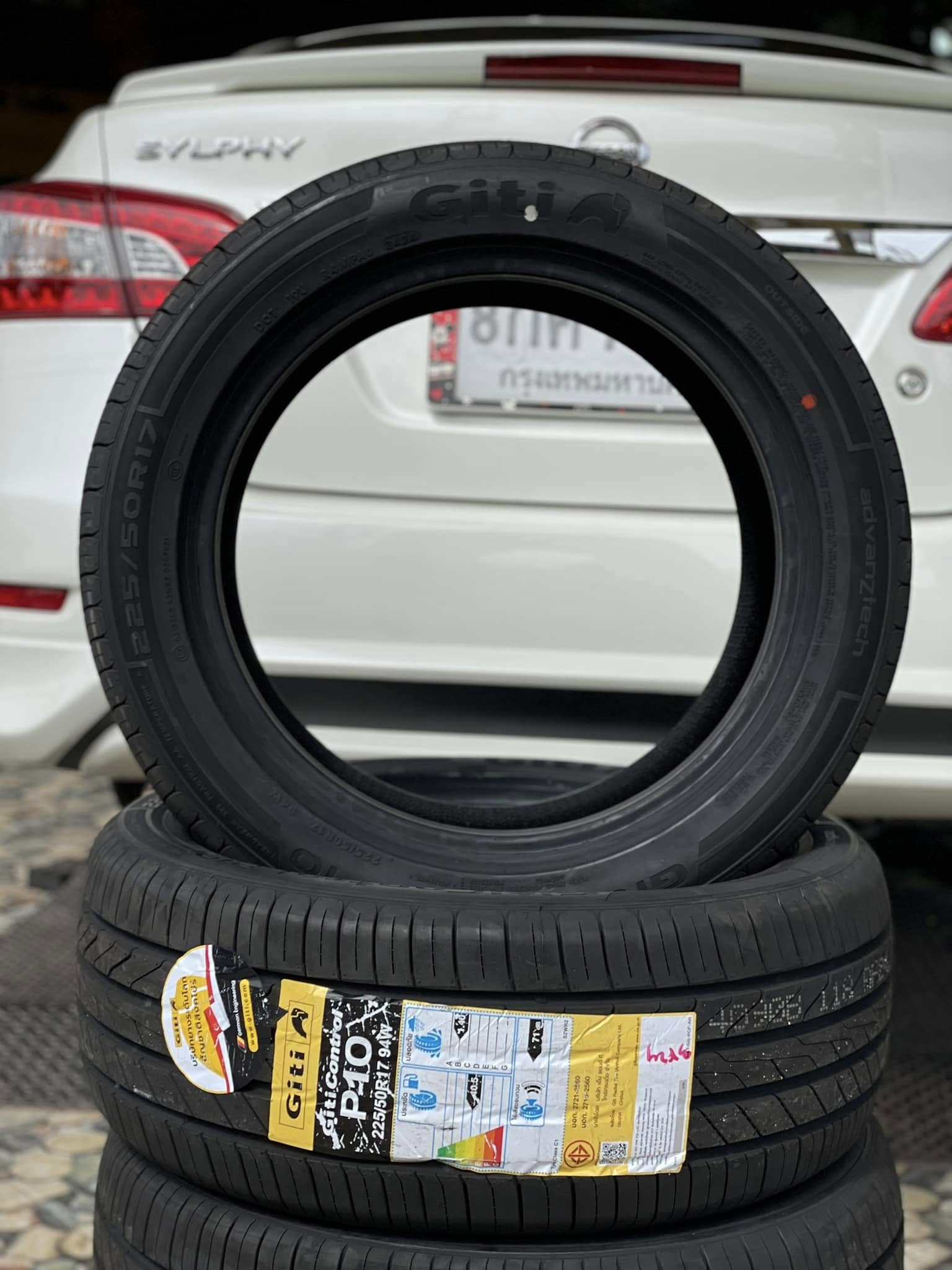 #NISSAN_SYLPHY🛞 #GITI_CONTROL P10 225/50R17 #ผ้าเบรกCompact🛞🛠