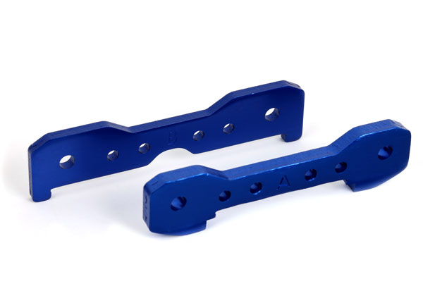 9527 Tie bars, front, 6061-T6 aluminum (blue-anodized)