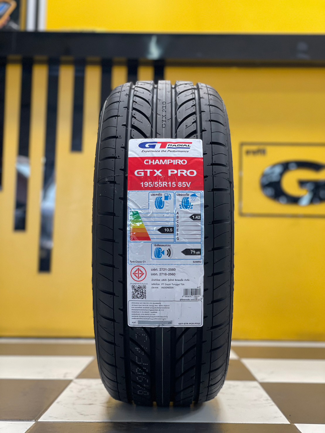 GT Radial Champiro GTX PRO ขนาดยาง 195/55R15 ยางใหม่ปี2023