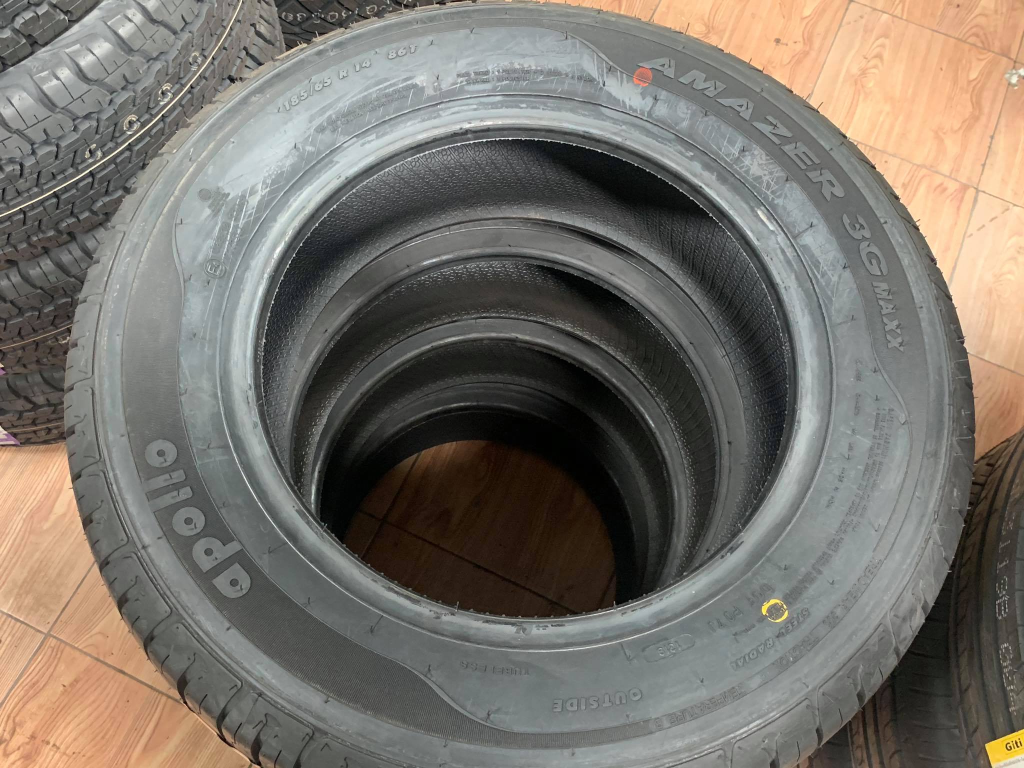 ยางใหม่ Apollo Amazer3GMAXX 185/65R14 ยางคุณภาพดี