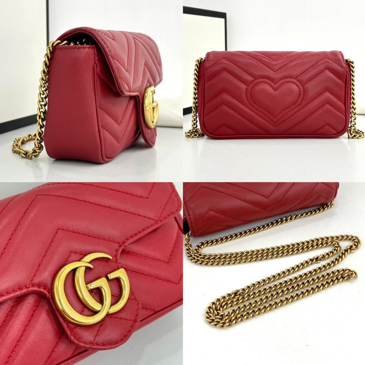 Gucci Marmont Super mini สืแดง มือสอง