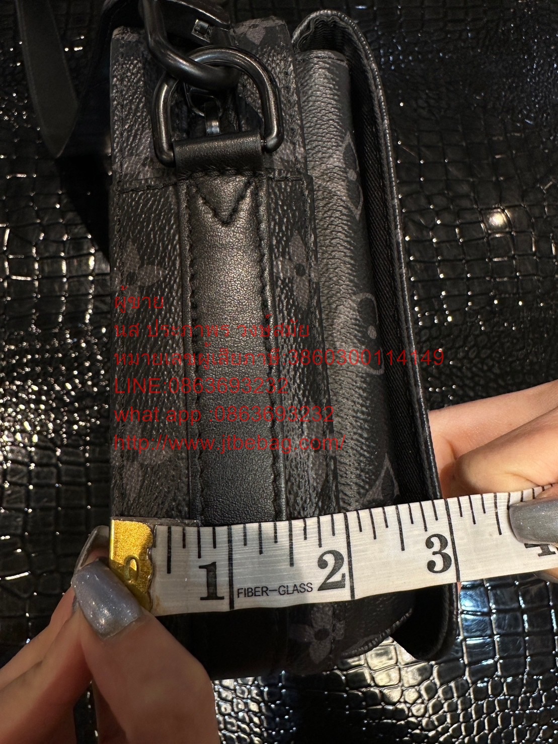 LV Steamer Monogram Elipse Messenger Bag Microchip มือสอง ของแท้