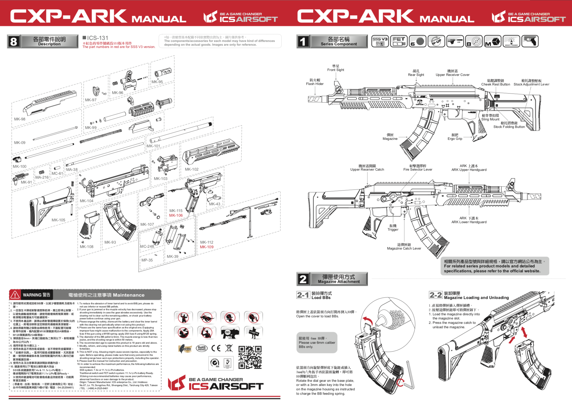 ICS-131 CXP-ARK-BK