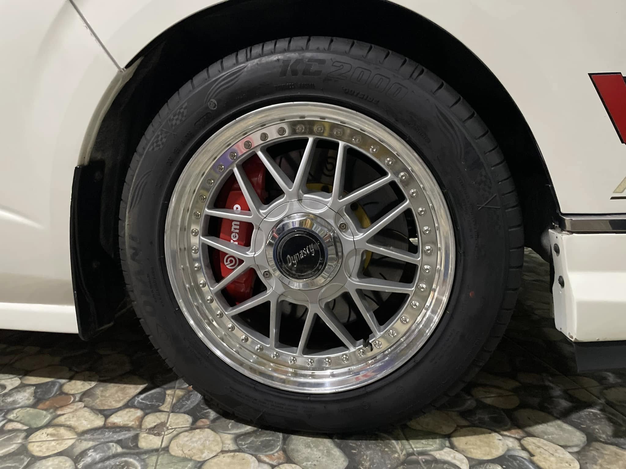 🚘 #TOYOTA_COMMUTER🛞 เปลี่ยนยาง #OTANI #KC2000 215/55R17