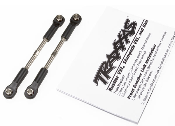 2445 Turnbuckles, toe link, 55mm (75mm center to center) (2) (assembled with rod ends and hollow balls)