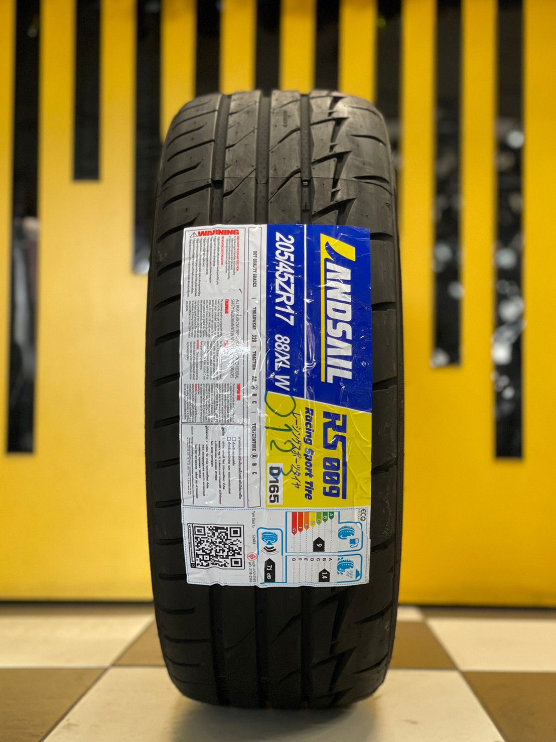 ยางลายซิ่ง 🔥🔥🔥#Landsail #RS009 205/45R17 ยางใหม่ปี2023 (4เส้น)