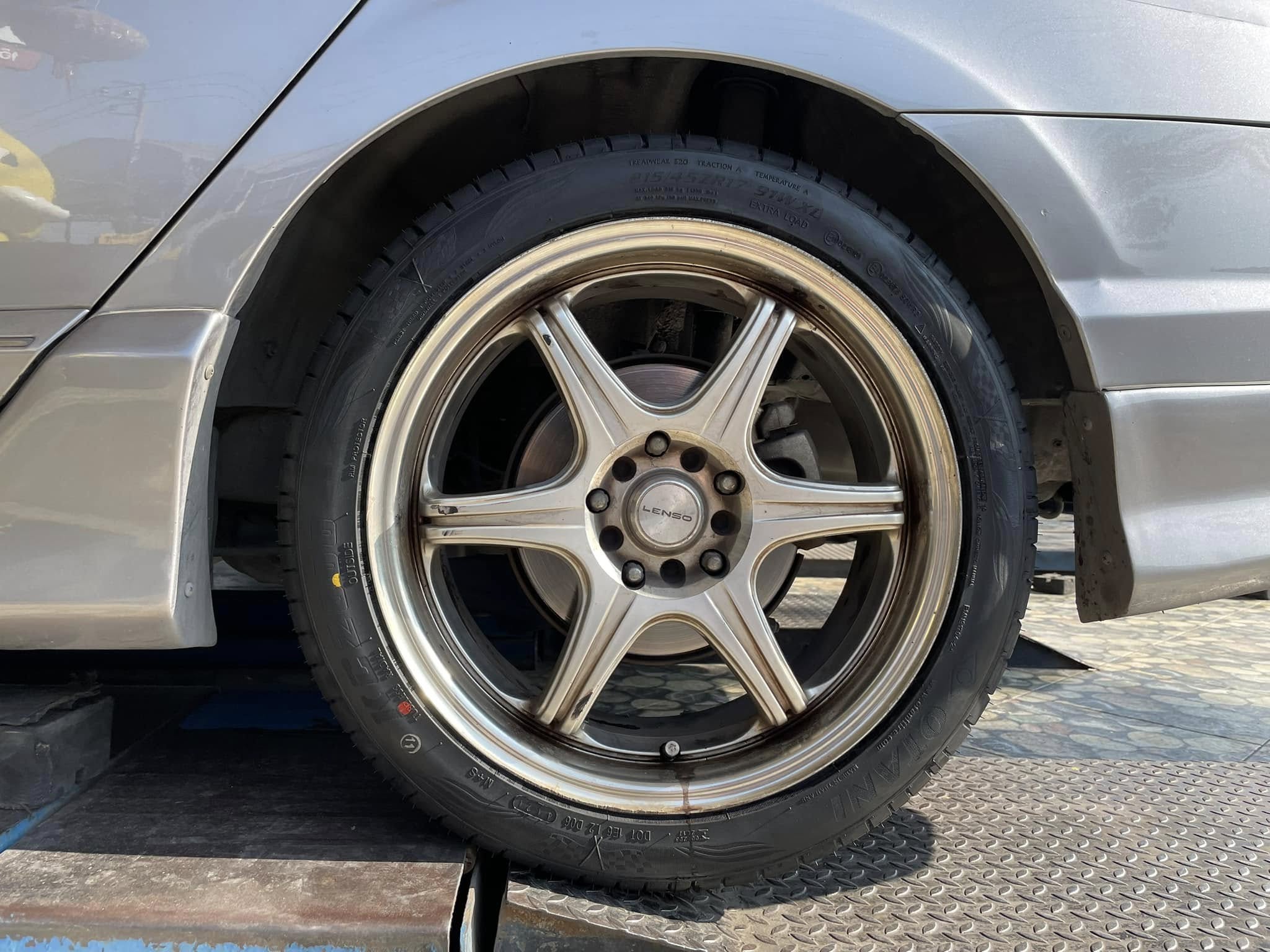 🚘 #HONDA_CIVIC🛠 #OTANI #KC2000 215/45R17 #บริการตั้งศูนย์ล้อ🛞