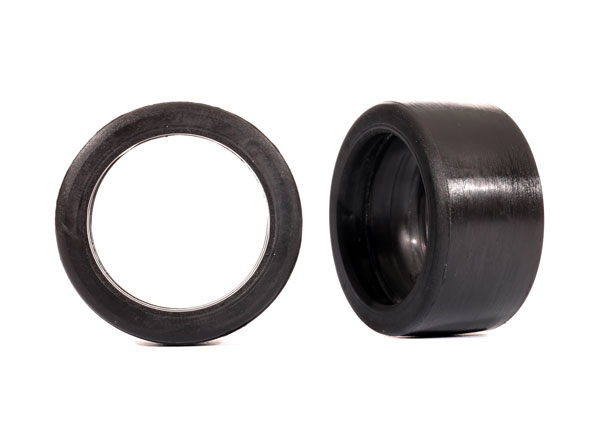 7799 Tires, rubber (2) (fits TraxxasÂ® #7775X wheelie bar wheels)