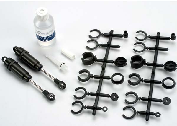 2660 Big Bore shocks (long) (hard-anodized & PTFE-coated T6 aluminum) (assembled with TiN shafts) w/o springs (front) (2)