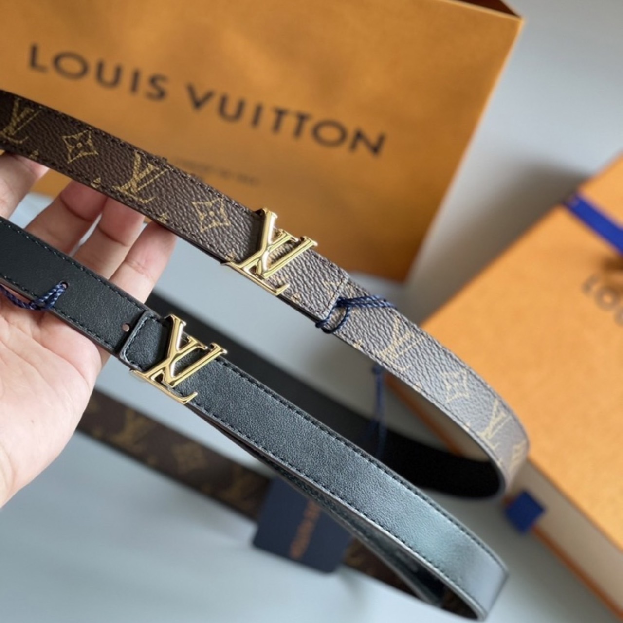 เข็มขัดแบรนด์LV Mini Belt 2 cm