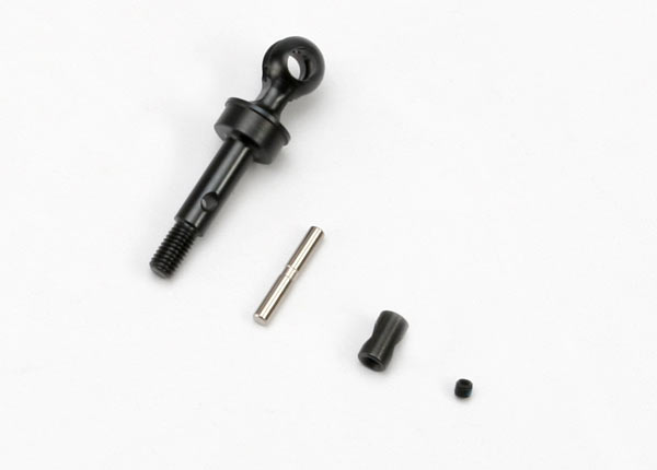 5654 Stub axle, CV style (machined steel) (1)/ cross pin (1)/ drive pin (1)