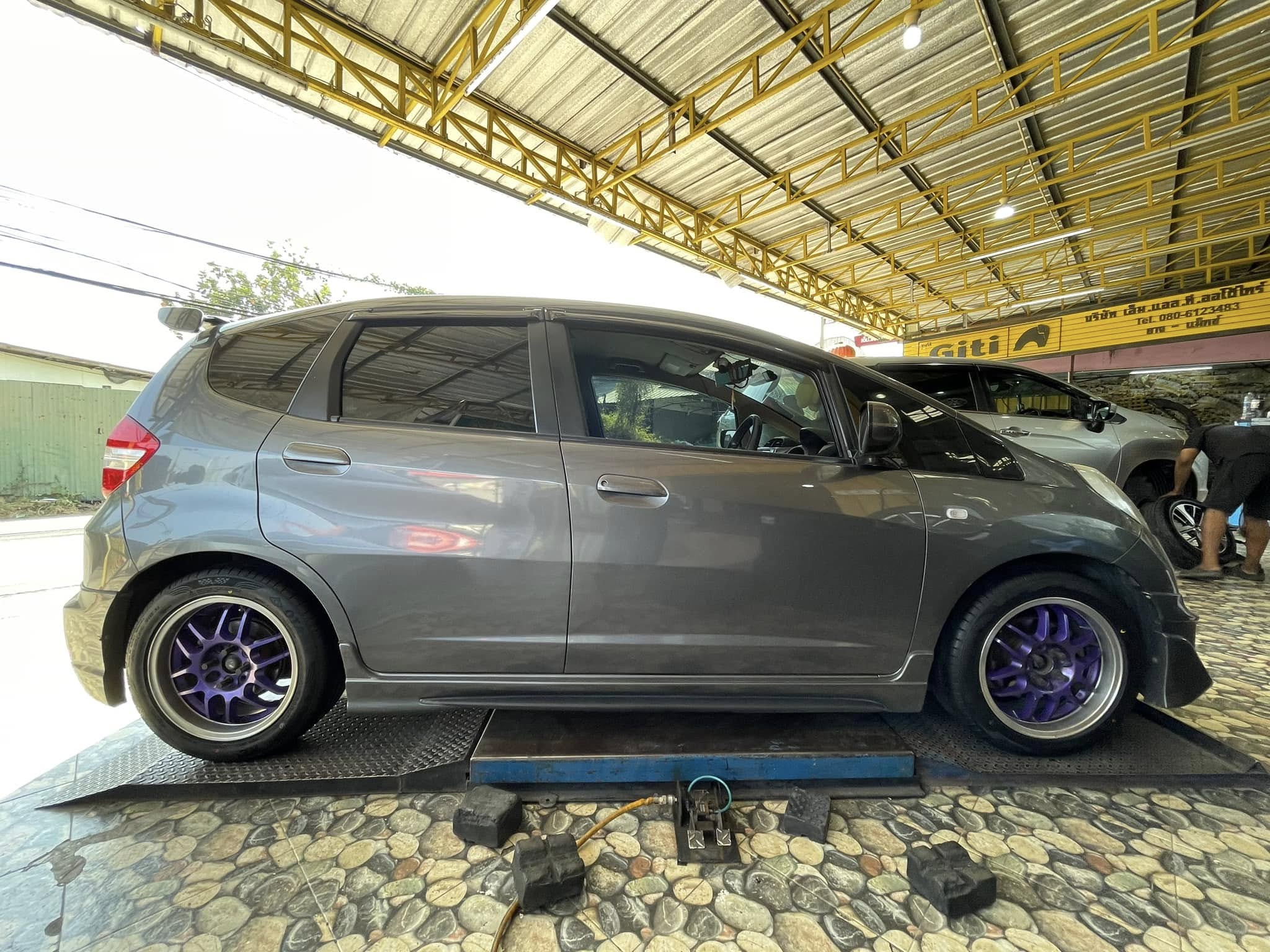 🚘 #HONDA_JAZZ🛠 เปลี่ยนยาง #OTANI #KC2000 205/50R16
