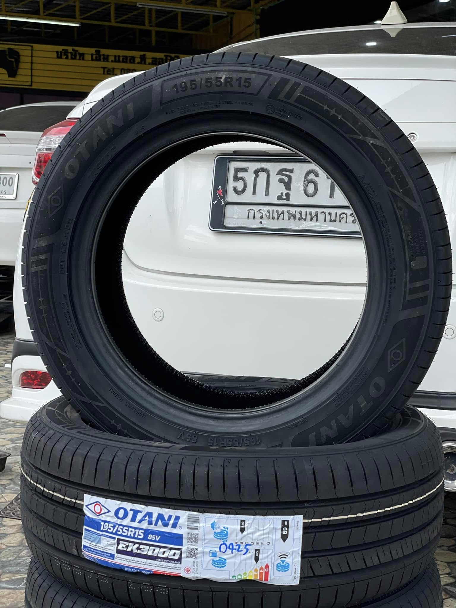 🚘 #TOYOTA_VIOS🛞 เปลี่ยนยาง #OTANI #EK3000 195/55R15 #บริการตั้งศูนย์ล้อ🛞