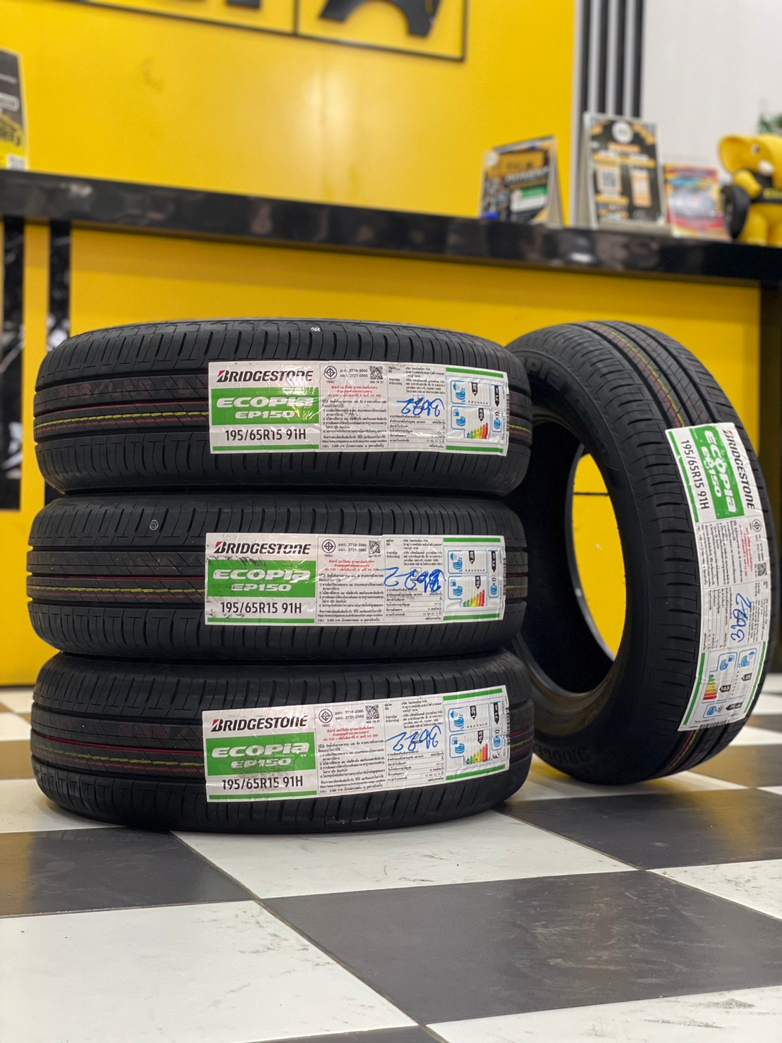 ยางใหม่ #บริจโตน #BRIDGESTONE #Ecopia #EP150 #195/65R15 ยางใหม่ปลายปี22