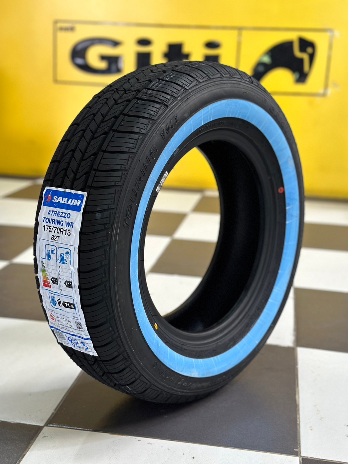 ยางขอบขาวขอบ13 ยางใหม่ SAILUN ATREZZO TOURING 175/70R13 ยางใหม่ปี2023