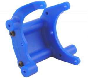 RPM-80905 Blue Traxxas Slash 2wd, e-Rustler, e-Stampede 2wd & Bandit Mount for a Rear Bumper or Wheelie Bar