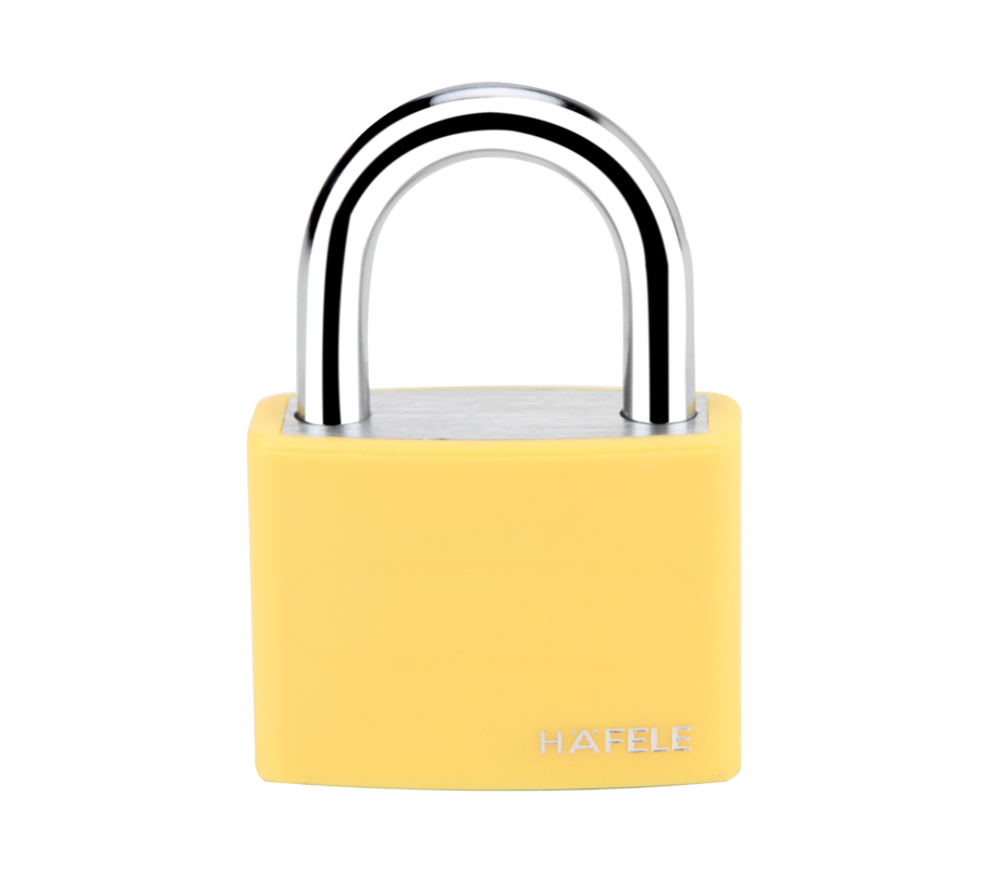 ตัวล็อคสายยู Mylock สีเหลือง (เขียนชื่อได้) 482.01.850