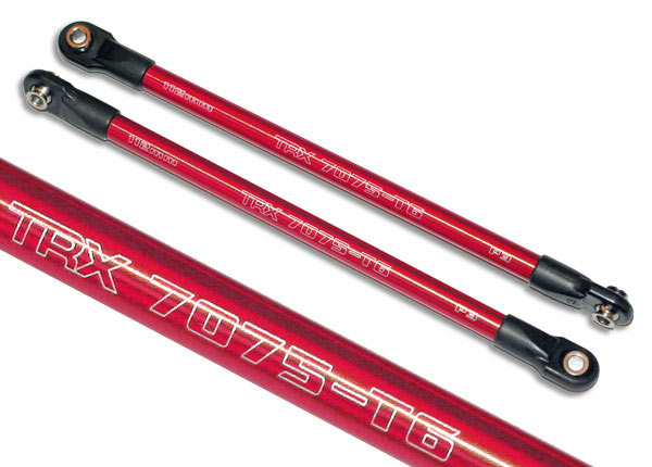 5319X Push rod (aluminum) (assembled with rod ends) (2) (red) (use with #5359 progressive 3 rockers)