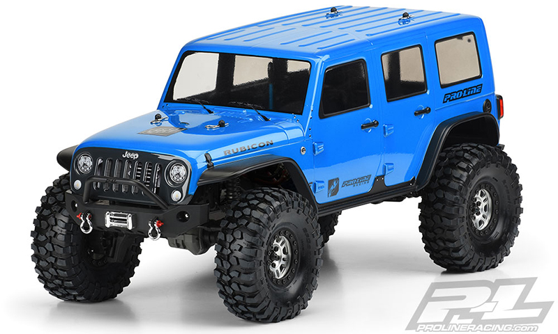 PRO-3502-00 1/10 Jeep Wrangler Unlimited Rubicon Clr Body 12.8" WB TRX-4