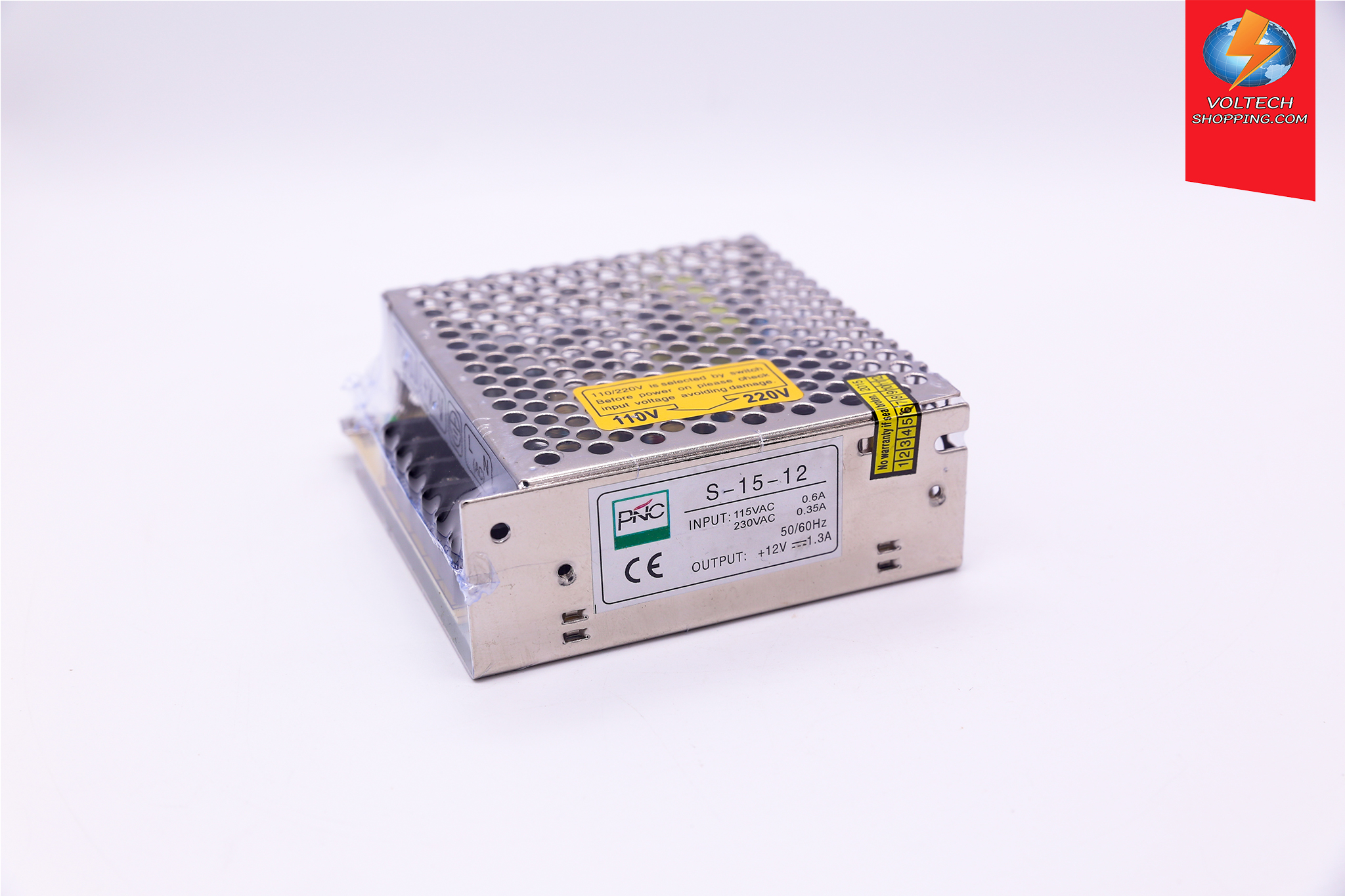 Power Supply 220VAC/12 VDC, 1.3A, 15W