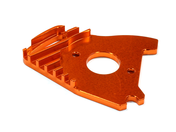 INT-C25300ORANGE Billet Machined Motor Heatsink for Traxxas Slash 4X4 LCG Chassis