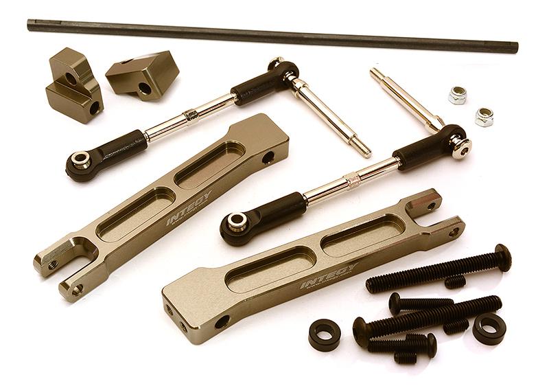 INT-C28433GREY Rear Sway Bar Anti-Roll Bar Set for Traxxas X-Maxx 4X4