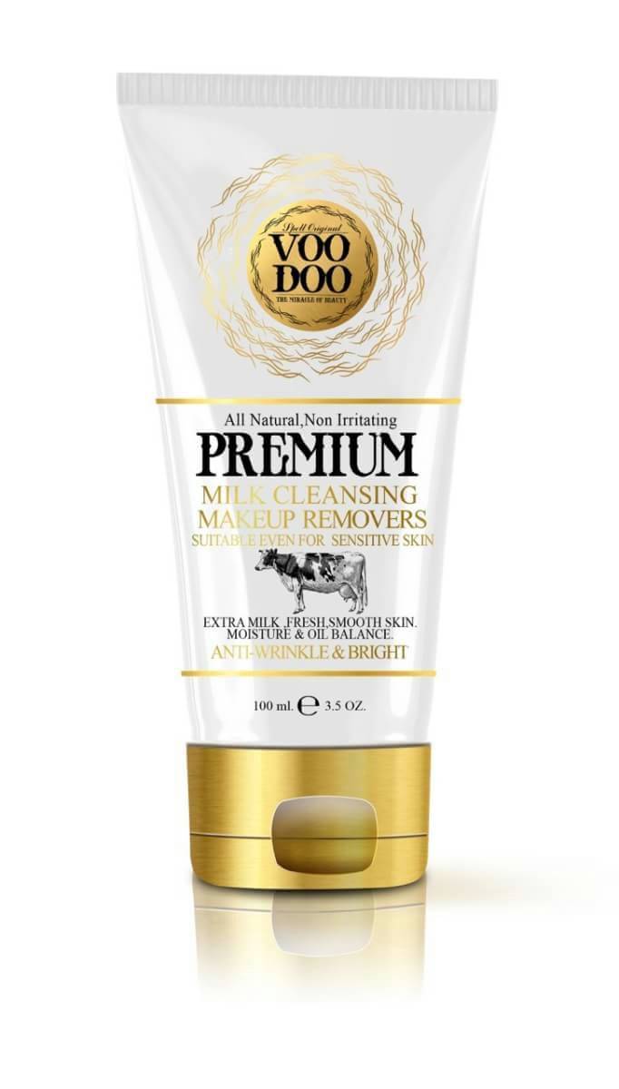 VOODOO Premium Milk Cleansing Makeup Removers โฟมล้างหน้าสำหรับผิวแพ้ง่าย