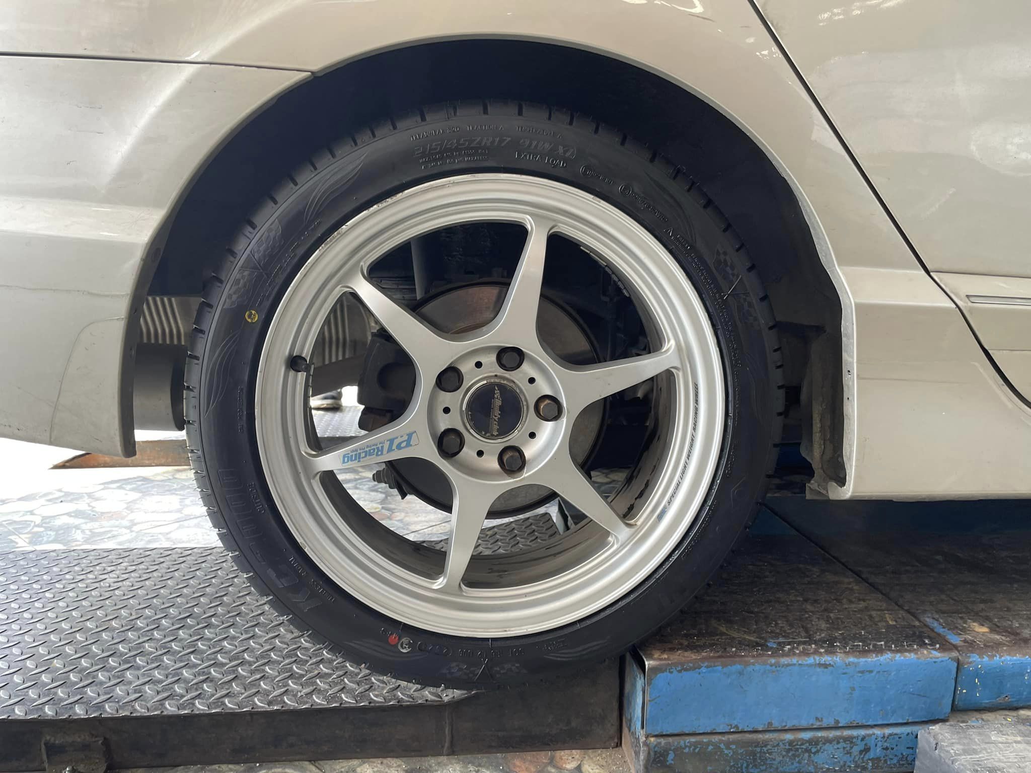🚘 #HONDA_CIVIC เปลี่ยนยาง #OTANI #KC2000 205/45R17 #OTANI #KC2000 215/45R17