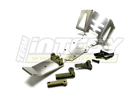 INT-T3226 Titanium Evolution3 Front+Mid Skid Plate for 1/10 Revo3.3, E-Revo, Slayer(both)