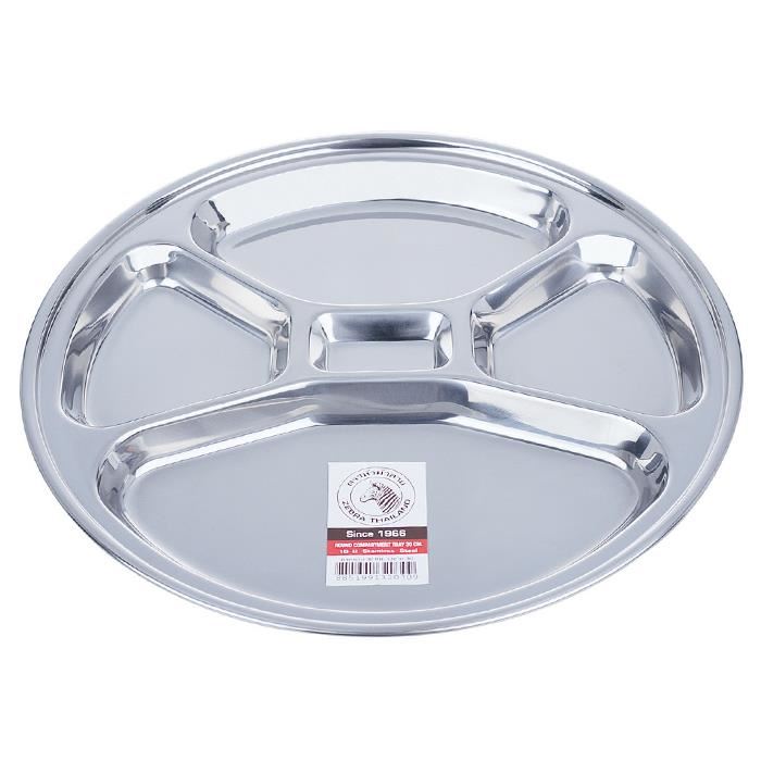 132031 Zebra ถาดหลุมกลม สเตนเลส 30 ซม. ตราหัวม้าลาย